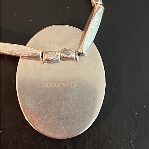 Isabel Marant Silver Necklace with Green Turquoise - Picture 7 of 7